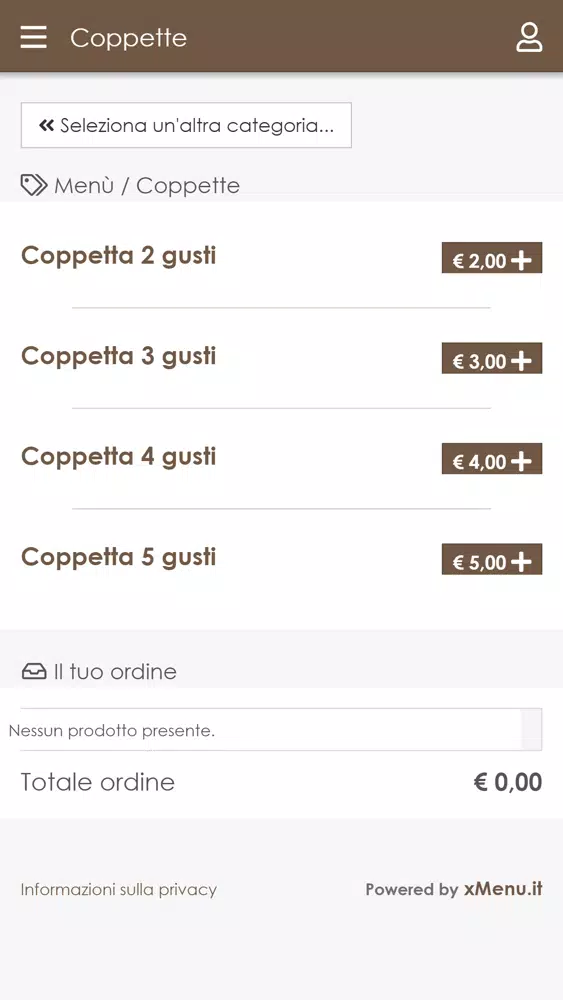 Capturas de tela do Gelateria Vorrei