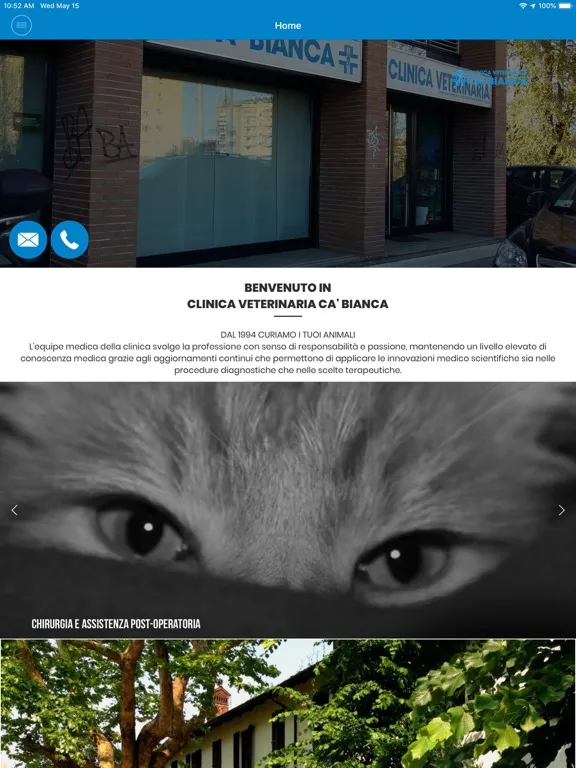 Tangkapan layar Clinica Veterinaria CAB iPad 