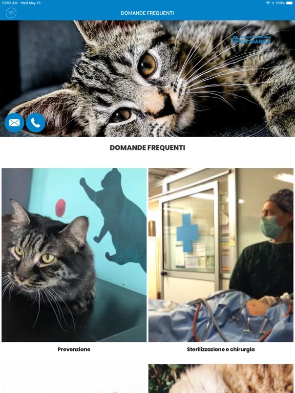 Tangkapan layar Clinica Veterinaria CAB iPad 