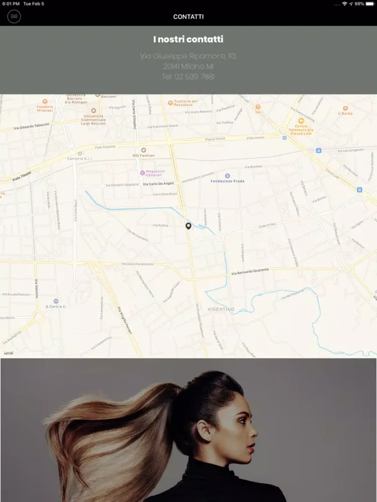 تصاویر Cut & Color Parrucchieri iPad 