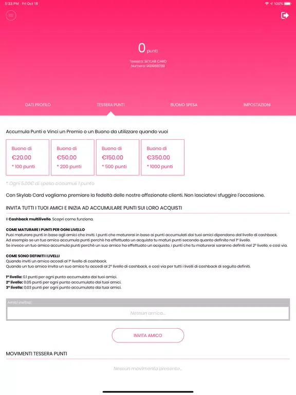 Ảnh chụp màn hình của Skylab Milano iPad 