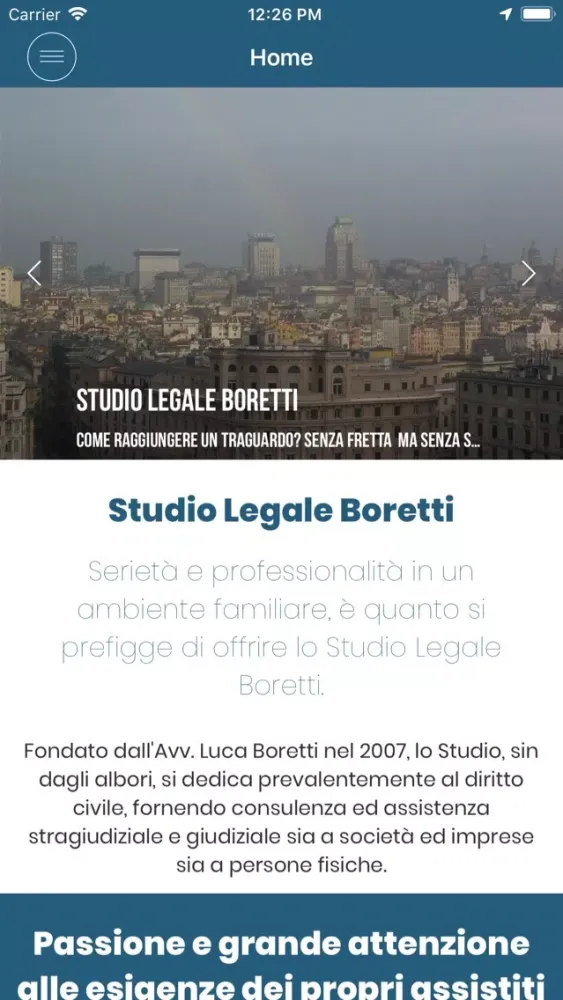 Zrzuty ekranu Studio Legale Boretti