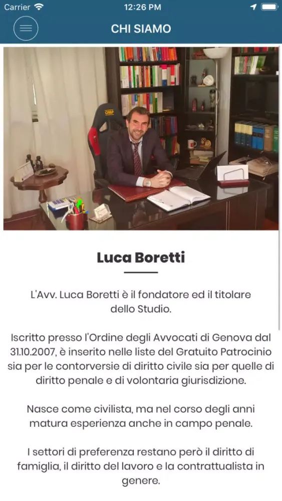 Zrzuty ekranu Studio Legale Boretti