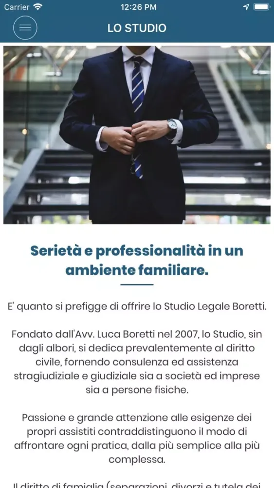 Zrzuty ekranu Studio Legale Boretti