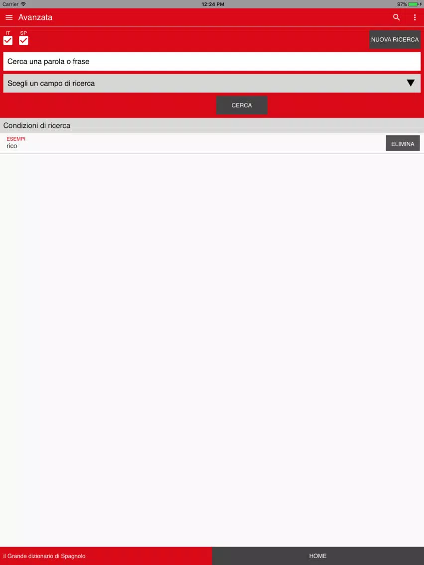 Zrzuty ekranu Grande dizionario di Spagnolo iPad 