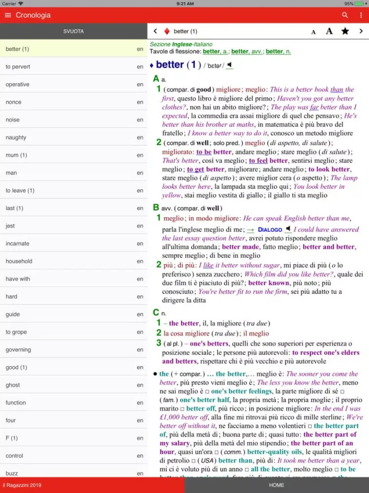 il Ragazzini 2019 iPad  Screenshots