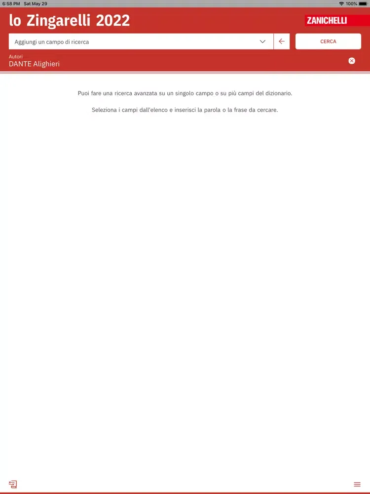 lo Zingarelli 2022 iPad  سکرین شاٹس