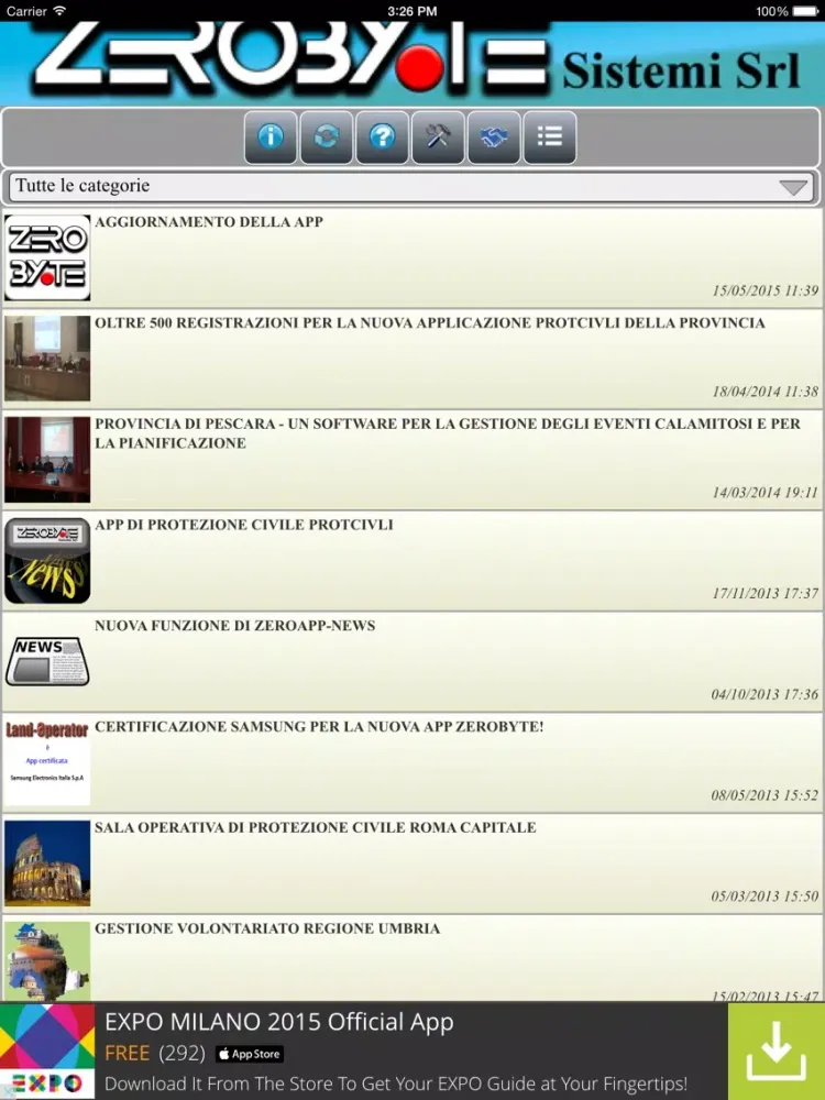 ZeroAPP-News iPad  Screenshots
