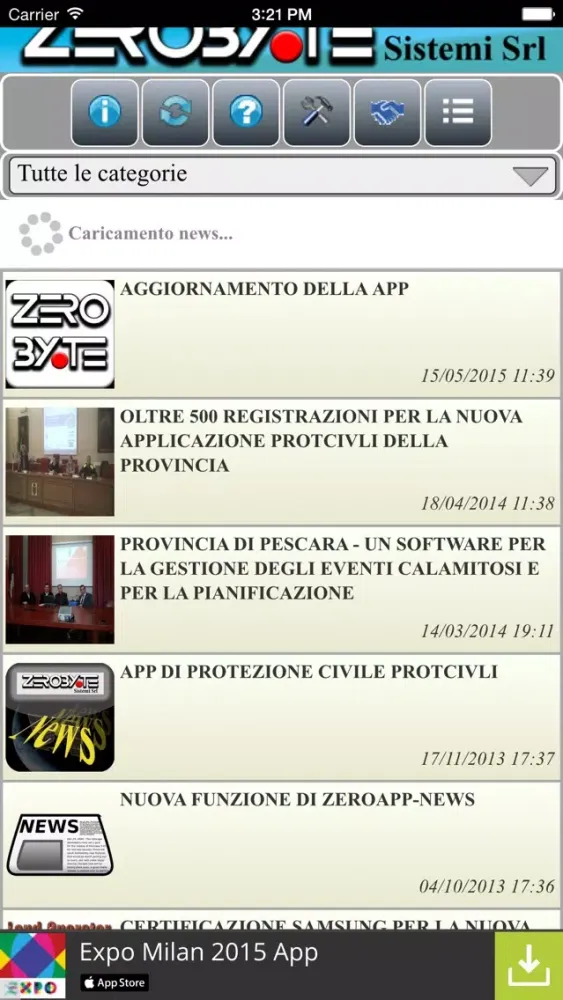ZeroAPP-News Screenshots