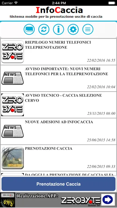 Info Caccia Screenshots