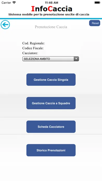 Info Caccia Screenshots