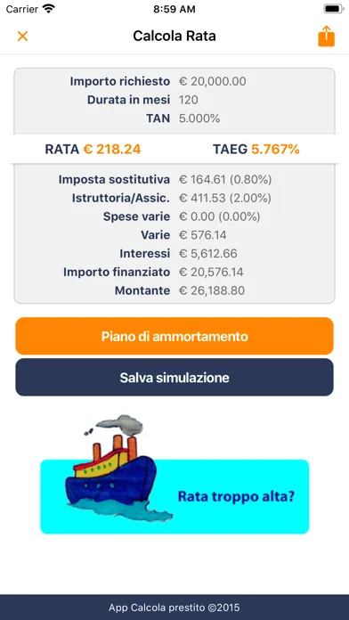 Calcola Prestito Screenshots