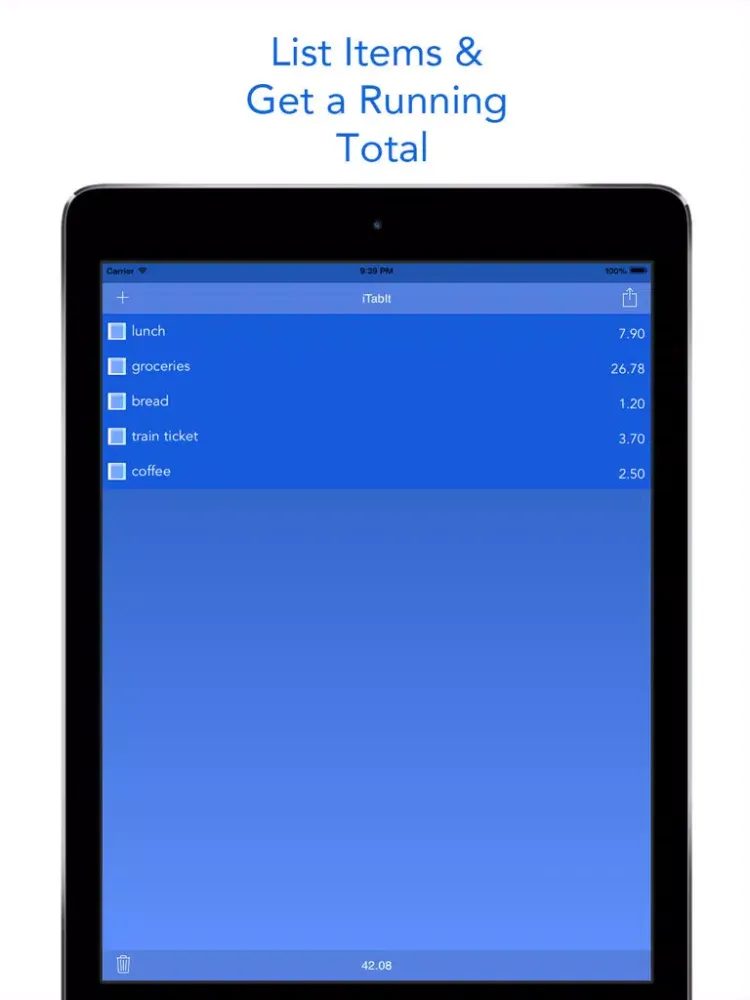 Tab It Up with iTabIt iPad  سکرین شاٹس
