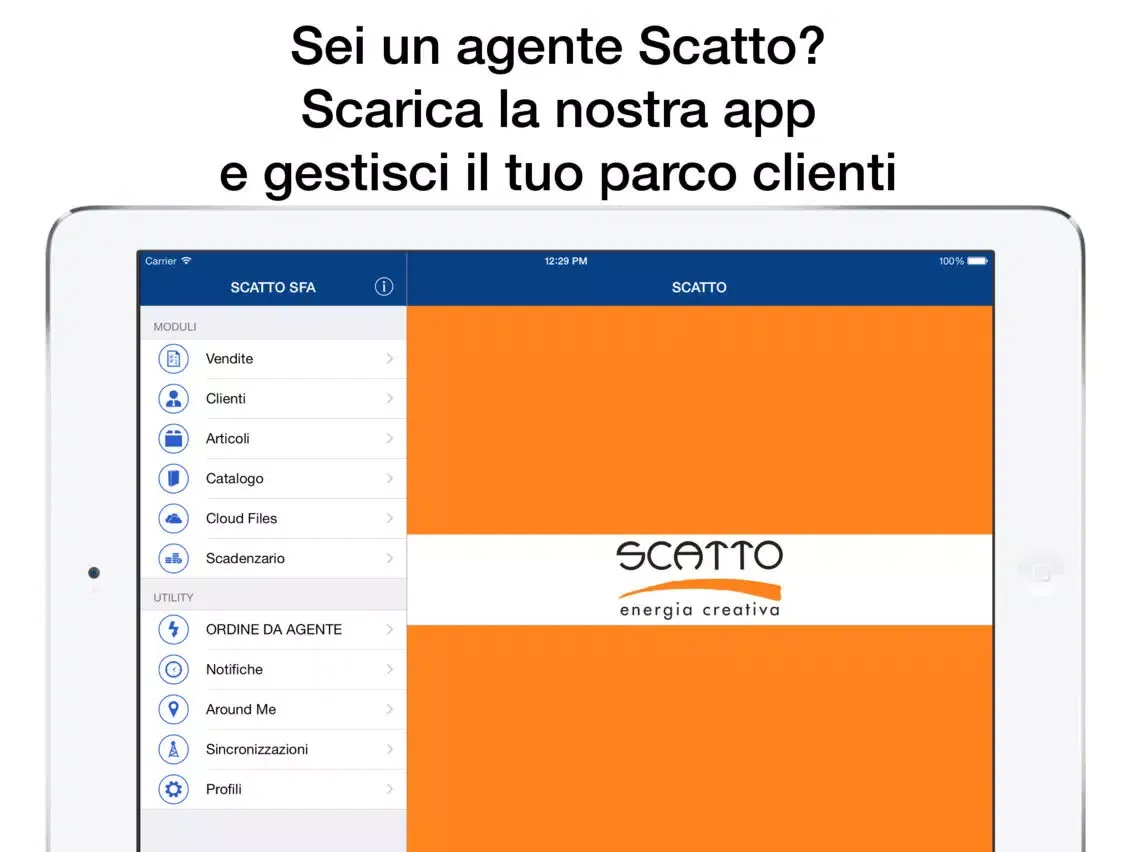 ภาพหน้าจอของ Scatto SFA iPad 