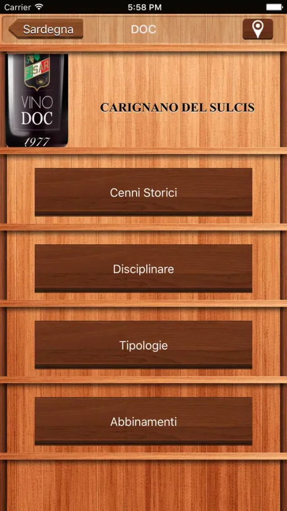 Screenshot di DOCG