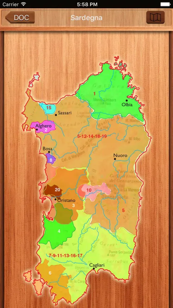 Screenshot di DOCG