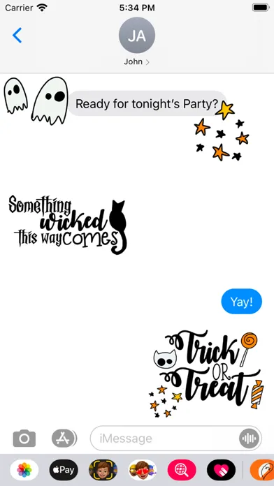Halloween Night Party Stickers Screenshots