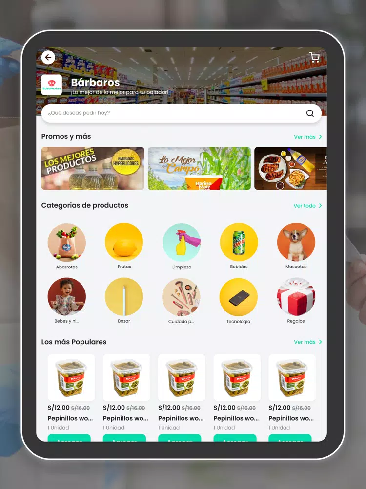 Screenshot di BubuMarket iPad 