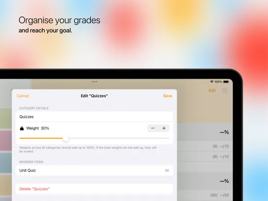 Grade Calculator iPad  Ekran Görüntüleri