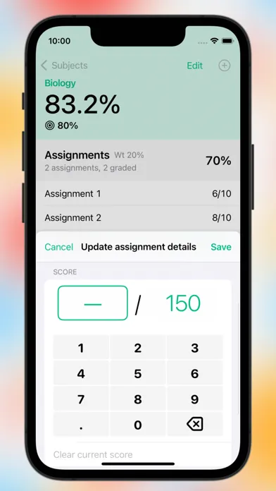 Grade Calculator Ekran Görüntüleri