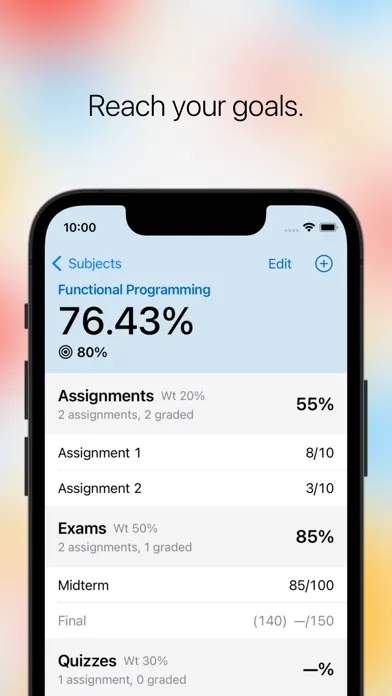 Grade Calculator Ekran Görüntüleri