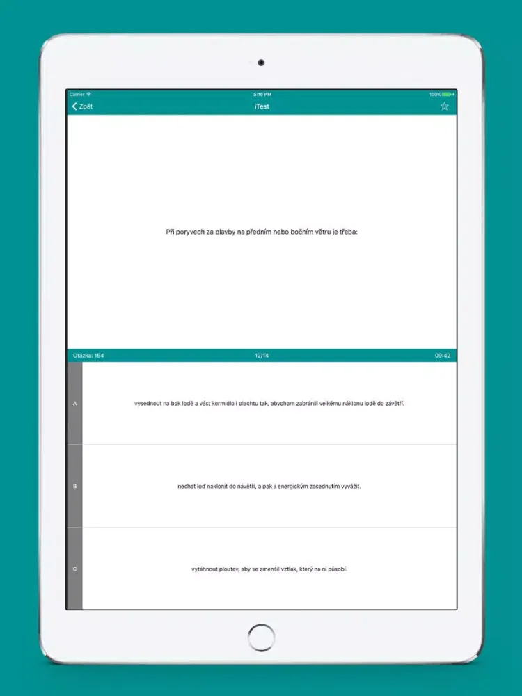 Plachetnice - iTest iPad  স্ক্রিনশট