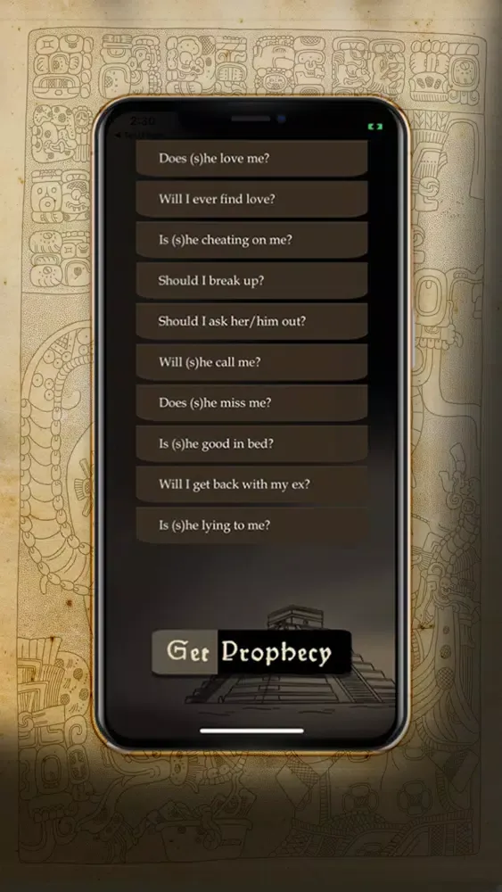 ภาพหน้าจอของ Daily Mayan Prophecy