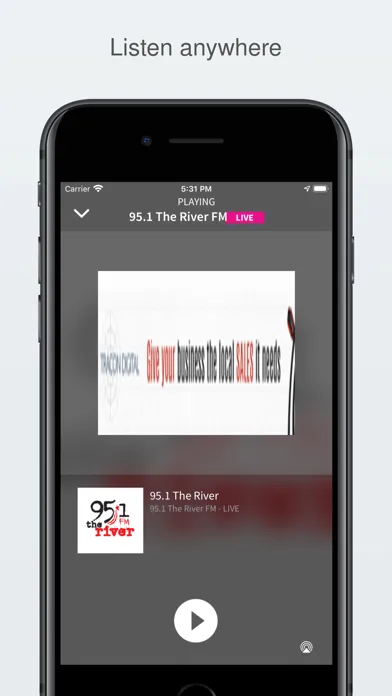 95.1 The River FM Ekran Görüntüleri