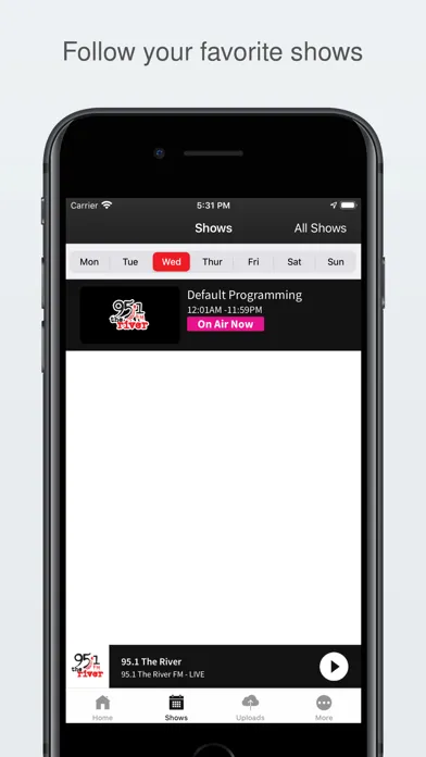 95.1 The River FM Ekran Görüntüleri