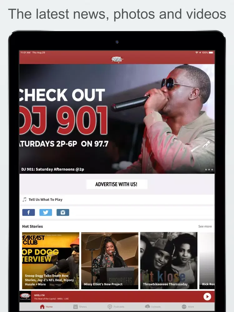 WRBJ FM iPad 應用截圖