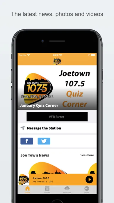 Joetown 107.5 스크린샷