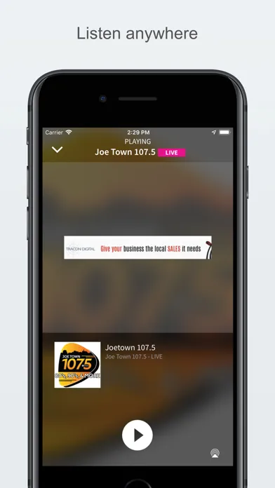 Joetown 107.5 스크린샷