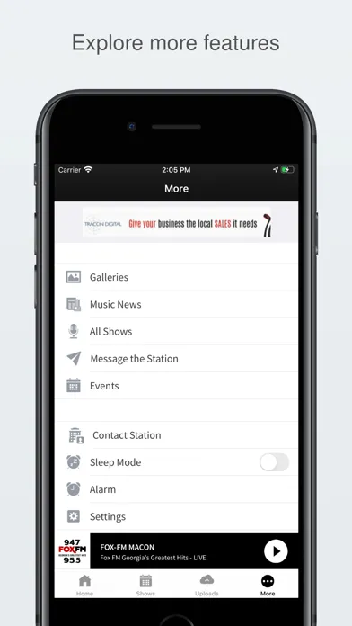 FOX-FM Macon 94.7 95.5 FM应用截图