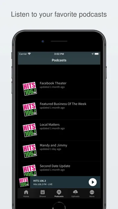 HITS 106.3 Screenshots