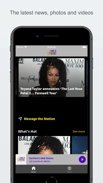 102.5 Hartford's R&B Station سکرین شاٹس