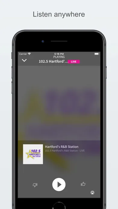 102.5 Hartford's R&B Station سکرین شاٹس