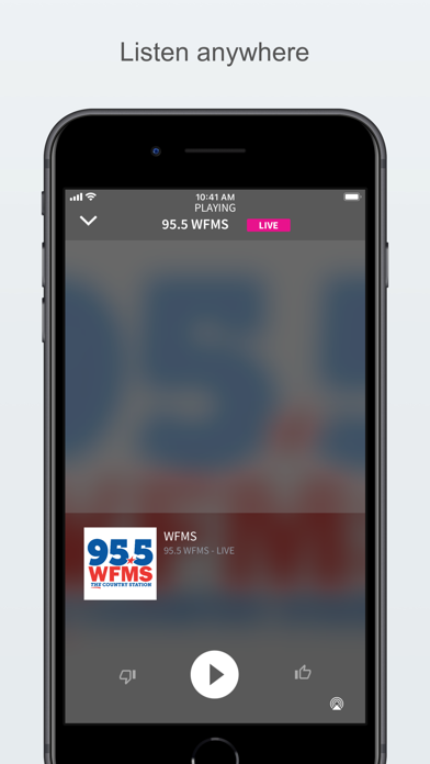 95.5 WFMS Ekran Görüntüleri