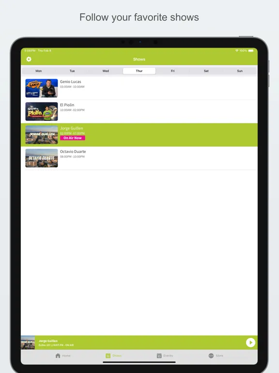 Exitos 107.1 iPad  Ekran Görüntüleri