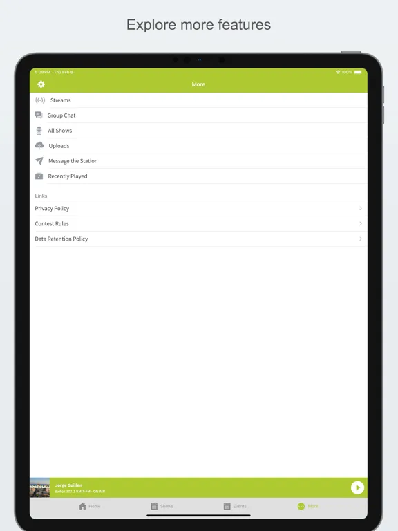 Exitos 107.1 iPad  Ekran Görüntüleri