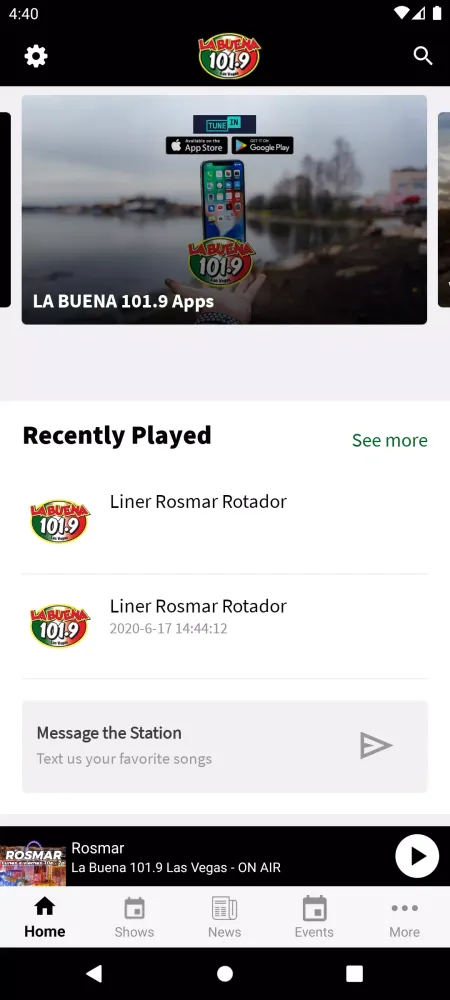 La Buena Las Vegas 101.9 Screenshots