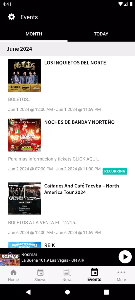 La Buena Las Vegas 101.9 Screenshots
