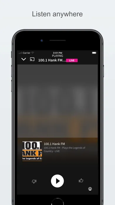 100.1 Hank FM سکرین شاٹس