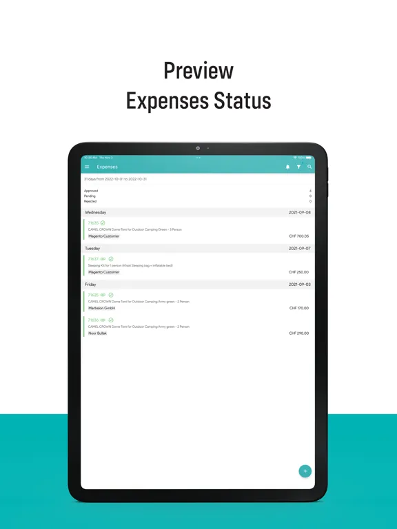 Capturas de pantalla de ITM - Expenses iPad 