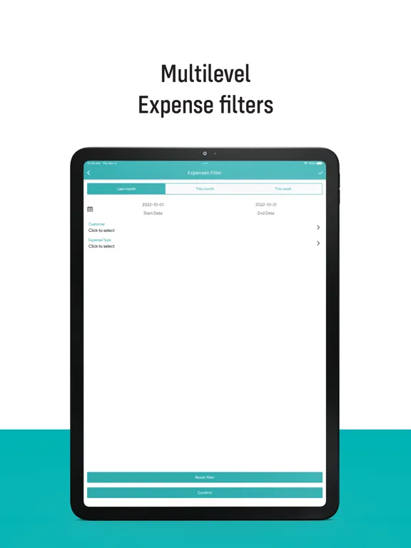 Capturas de pantalla de ITM - Expenses iPad 