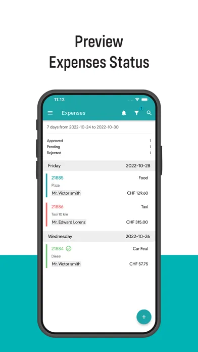 Capturas de pantalla de ITM - Expenses