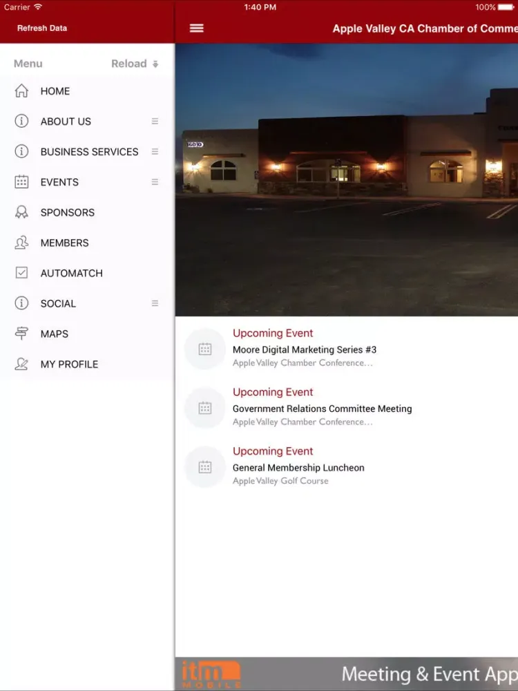 Capturas de tela do Apple Valley CA iPad 