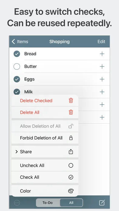 Tangkapan layar Checklist - The Ultimate App