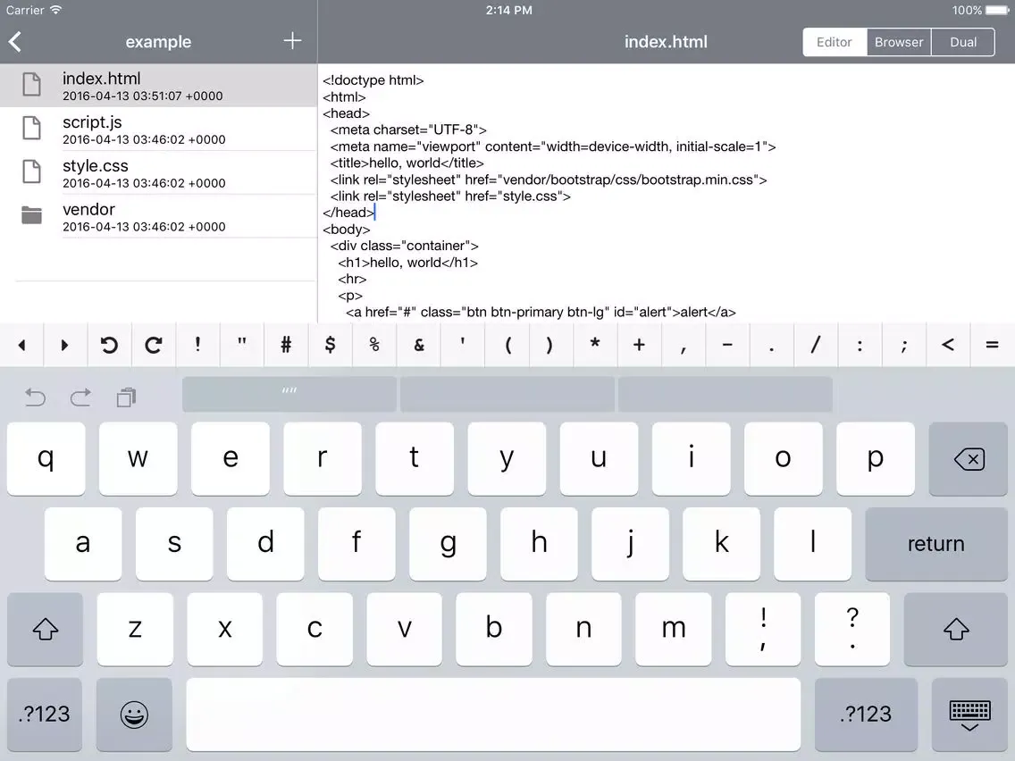 Скриншоты Editorial Pro iPad 