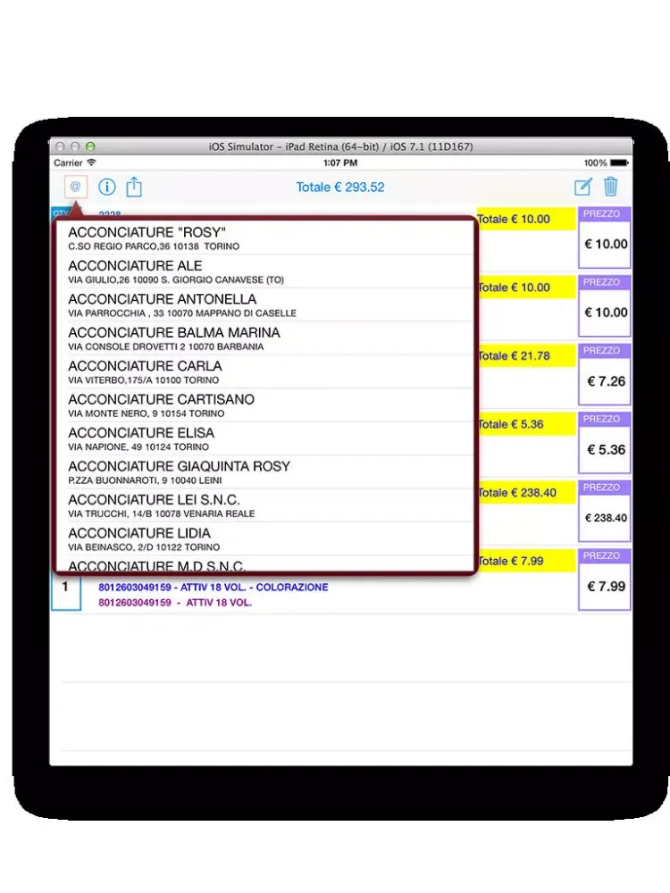 Toup Service Per Forniture Parrucchieri iPad  Screenshots
