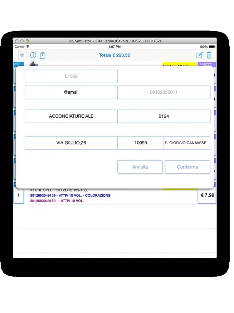 Toup Service Per Forniture Parrucchieri iPad  Screenshots